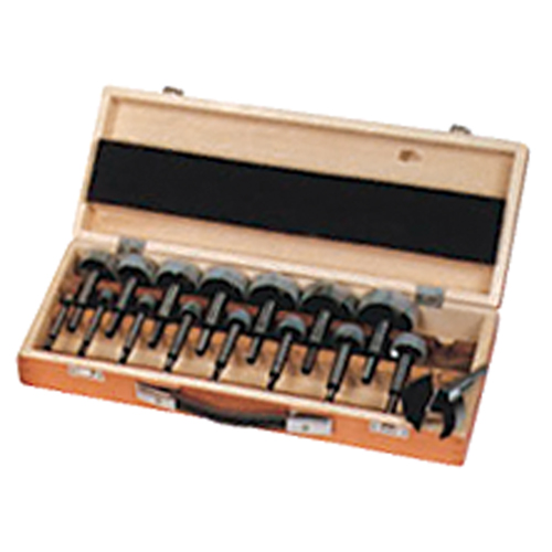 Woodpecker Forstner Bit Kits in a Wooden Box, 16 Pieces, High Carbon Steel Equipex