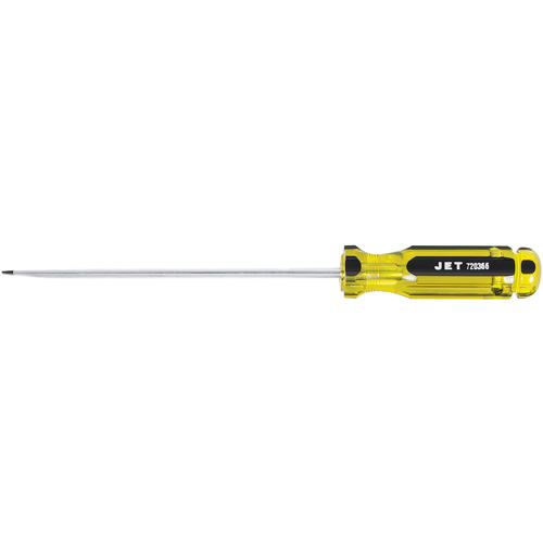 Tournevis &agrave; fentes avec manche g&eacute;ante SDS-6R, Tige de 3/16", Ronde, Prise en Plastique Equipex
