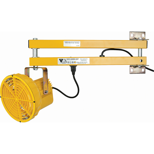 Dock Lights, 24" Arm, 50 W, High Pressure Sodium Lamp, Polycarbonate Equipex
