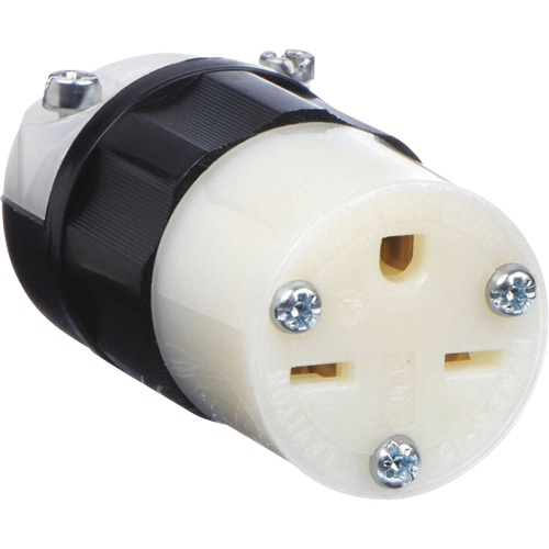 Grounding Straight Blade Connector, 6-15R, Nylon Equipex