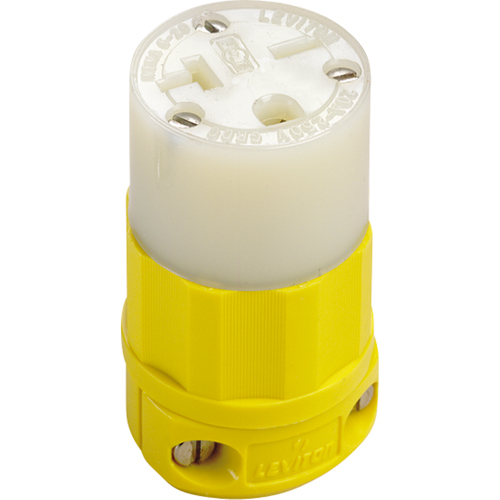 Connecteur de broches droites mis &agrave; la terre &agrave; deux bornes et trois fils, 5-20P, Nylon Equipex