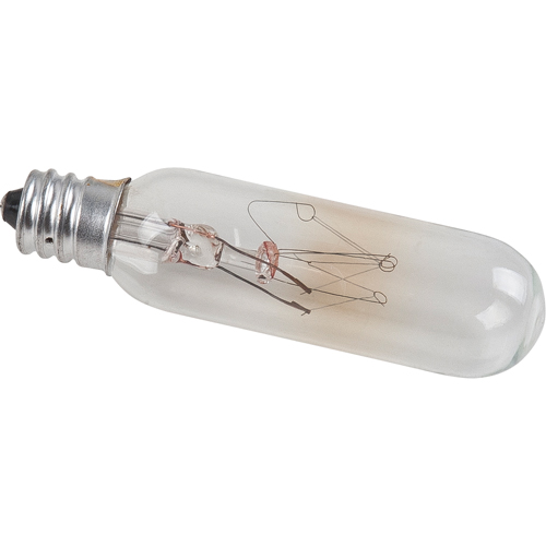 AMPOULE,INCAND.T6,CLAIRECANDELABLRE,15W,145V,1/P Equipex