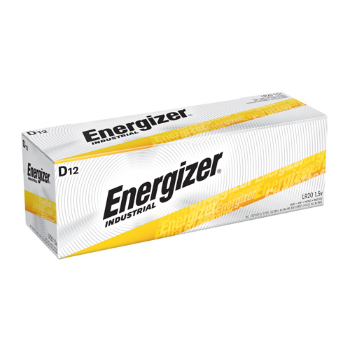 Alkaline Industrial Batteries, D, 1.5 V Equipex