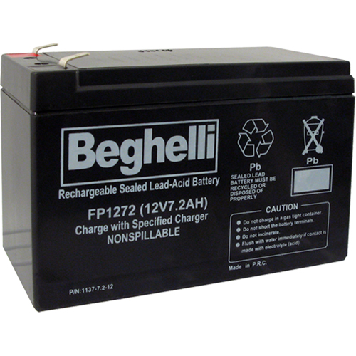 Sealed Lead Acid Batteries, 12 V, 7.2 Ah Equipex