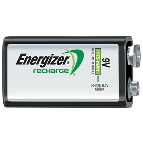 Rechargeable NiMH Batteries, 9 V Equipex
