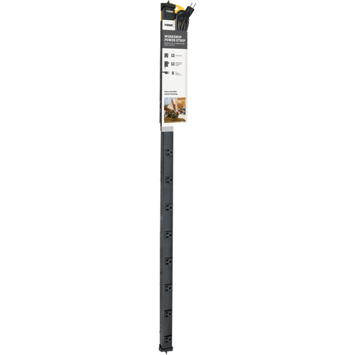 4' Power Strip, 12 Outlet(s), 6', 125 V Equipex