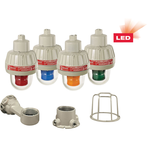 Lumi&egrave;res d'avertissement DEL antid&eacute;flagrantes avec technologie XLT, Continu/Clignotement, Bleu Equipex