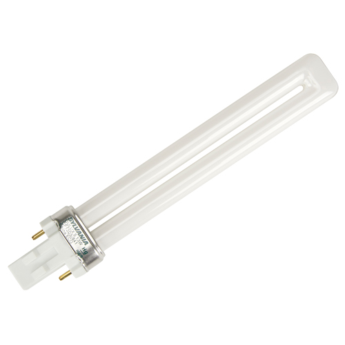 Dulux&reg; Compact Fluorescent, 800, 13 W, 4100 K, GX23 Base, 12000 hrs. Equipex
