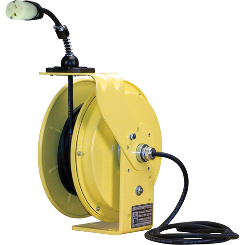 LE9000 Series Heavy-Duty Cord Reels, 50', SJOW, 14/3 Gauge, 15 A Equipex