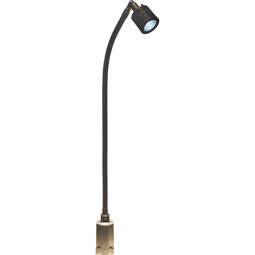 Lampe &agrave; col-de-cygne &agrave; flux &eacute;lev&eacute; de la s&eacute;rie LS, 5 W, DEL, Col 27", Noir Equipex