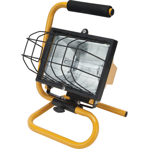 Projecteur portatif, Halog&egrave;ne, 500 W, 8000 lumens, Boîtier en Acier Equipex