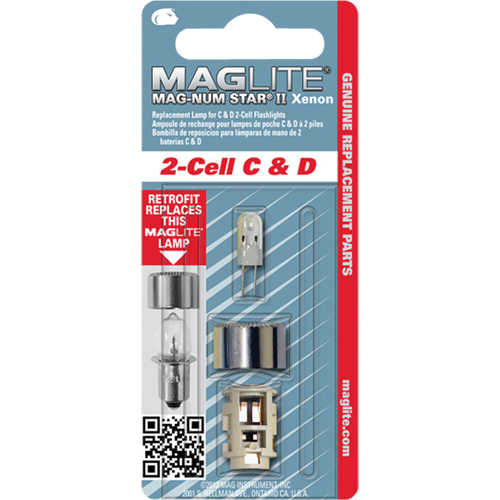 Ampoule de rechange pour lampe de poche &agrave; 2 piles C & D Equipex