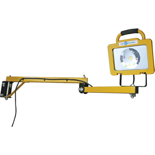 Heavy-Duty Dock Light, 40" Arm, 38 W, LED Lamp, Metal Equipex