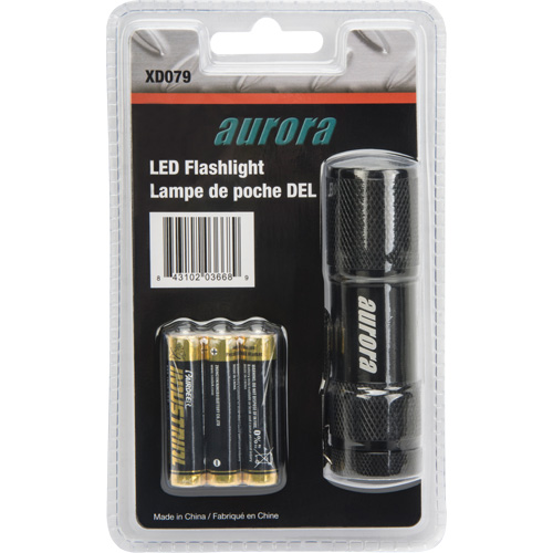 AFL200 Mini Flashlight, LED, 25 Lumens, AAA Batteries Equipex