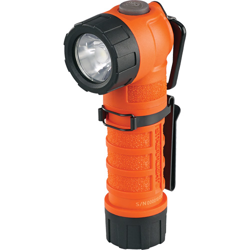 PolyTac&reg; 90 X Right Angle Flashlight, LED, CR123A Batteries, Polymer Equipex