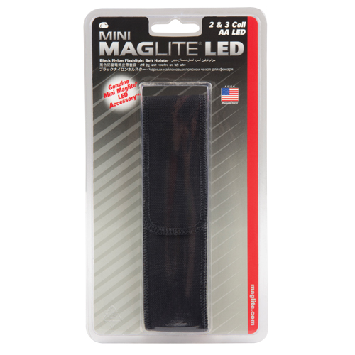 &eacute;tui de ceinture en nylon pour lampe de poche DEL &agrave; 2 piles AA, Porte-lampe de poche, Nylon, 1 Poches Equipex