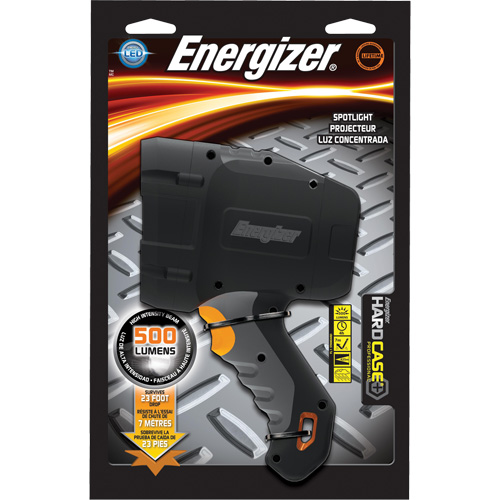 Hard Case&reg; Professional Spot Light, LED, 600 Lumens, AA Batteries Equipex