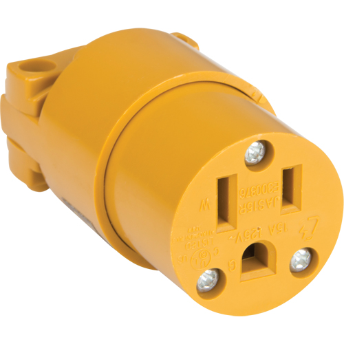 Connecteur de mise &agrave; la terre en PVC, 5-15R, Plastique Equipex