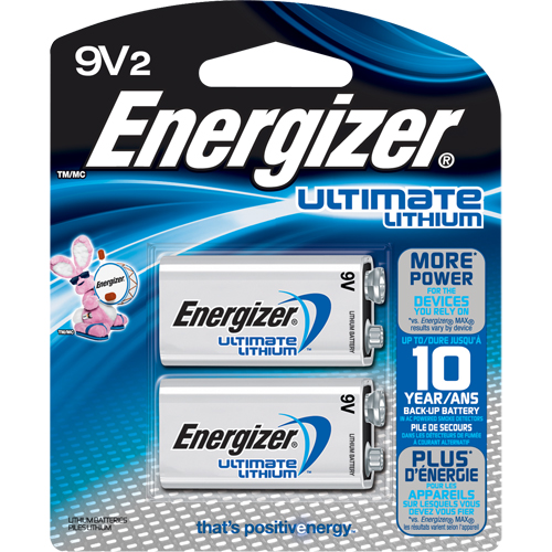 Batteries au lithium, 9 V Equipex