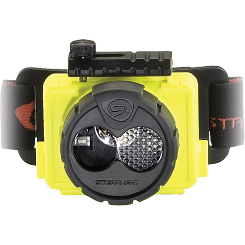 Double Clutch USB Headlamp, LED, 125 Lumens, 3.5 Hrs. Run Time, Rechargeable Batteries Equipex
