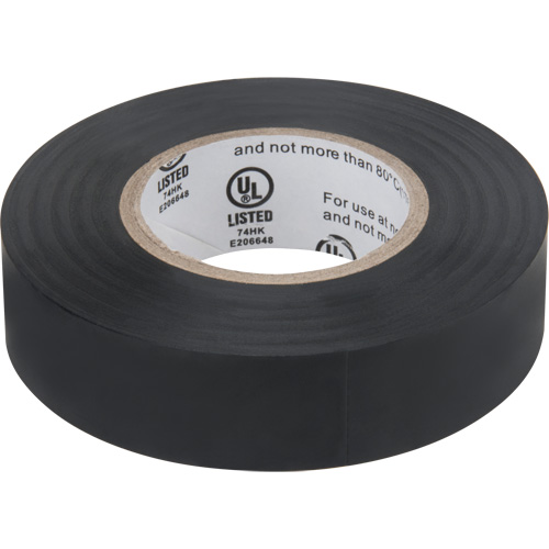 Ruban isolant, 19 mm (3/4") x 18 m (60'), Noir, 7 mils Equipex