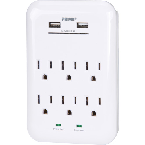 Chargeur USB Prime avec protection contre la surtension Equipex