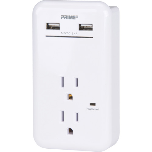 Chargeur USB Prime avec protection contre la surtension Equipex