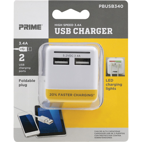 Chargeur USB Prime haute vitesse Equipex
