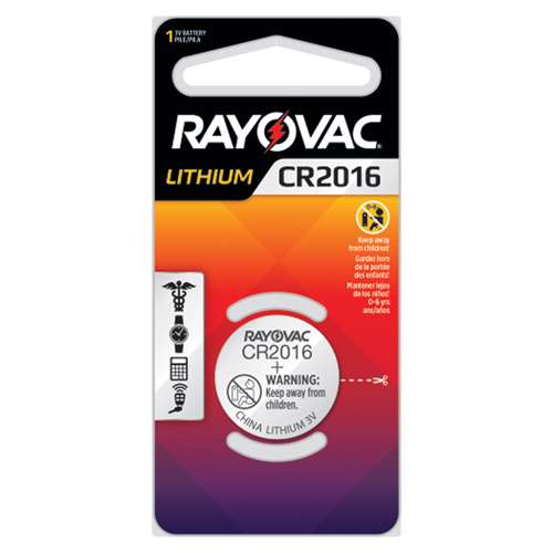CR2016 Lithium Coin Cell Battery, 3 V Equipex