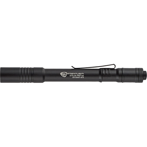 Stylus Pro&reg; USB Pen Light, LED, 350 Lumens, Aluminum Body, Rechargeable Batteries, Included Equipex