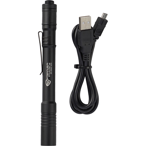 Stylus Pro&reg; USB Pen Light, LED, 350 Lumens, Aluminum Body, Rechargeable Batteries, Included Equipex
