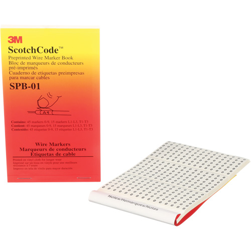 ScotchCode Pre-Printed Wire Marker Book Equipex