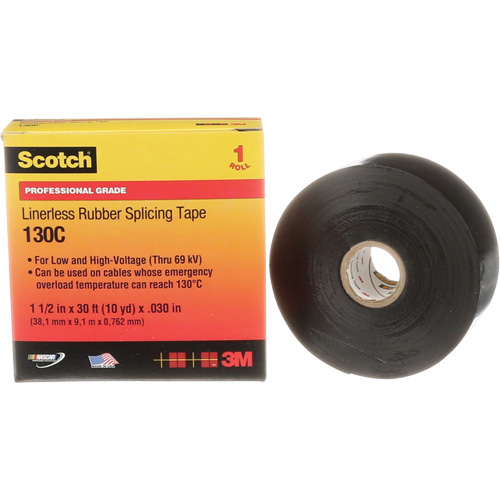 Ruban d'&eacute;pissure en caoutchouc sans doublure Scotch, 38 mm (1-1/2") " la, 9 m (30') " lo Equipex