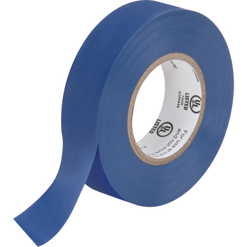 Electrical Tape, 19 mm (3/4") x 18 M (60'), Blue, 7 mils Equipex