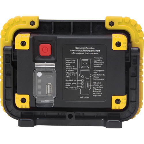 Portable Work Light, LED, 10 W, 1000 Lumens, Plastic Housing Equipex