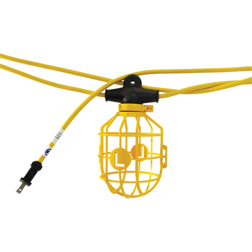 Courroie de lumi&egrave;res moul&eacute;e et robuste, 5 Lumi&egrave;res, 600" lo, Boîtier en Plastique Equipex