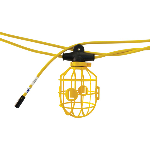 Courroie de lumi&egrave;res moul&eacute;e et robuste, 10 Lumi&egrave;res, 1200" lo, Boîtier en Plastique Equipex