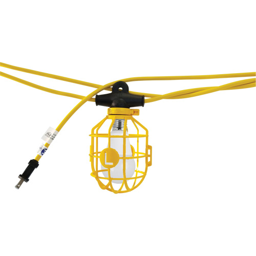 Chaînes de lumi&egrave;res DEL avec connecteur, 10 Lumi&egrave;res, 1200" lo, Boîtier en Plastique Equipex