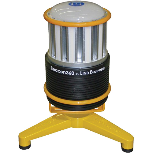 Lampe de travail portative Beacon360 GO avec support au sol, DEL, 45 W, 6000 lumens, Boîtier en Aluminium Equipex