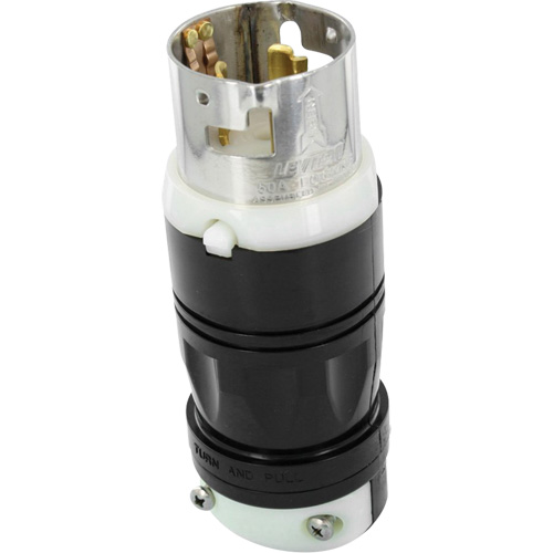 California Style Locking Plug, Nylon, 50 Amps, 120 V/250 V, Non-NEMA Equipex