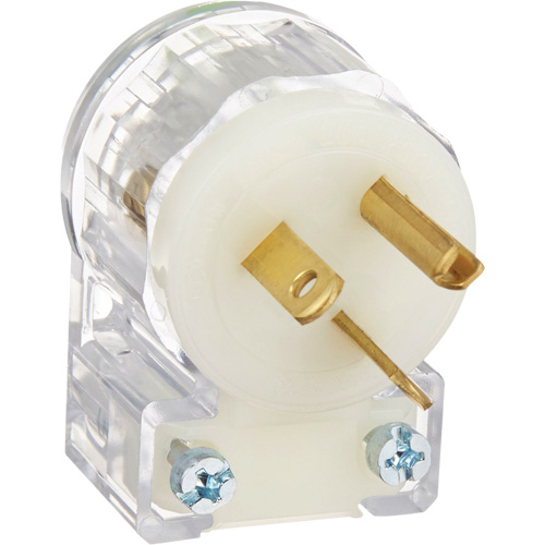Prise de rallonge &agrave; angle de qualit&eacute; hospitali&egrave;re, Nylon, 20 A, 250 V Equipex