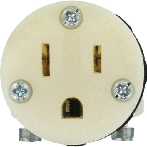 Hospital Grade Extension Plug Connector, 5-15R, Nylon Equipex