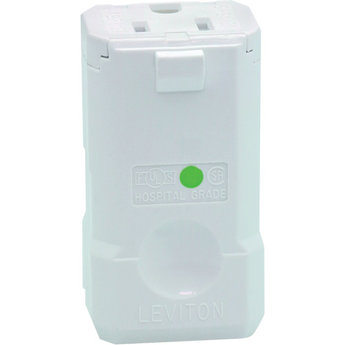 Connecteur de prise de rallonge de qualit&eacute; hospitali&egrave;re, 5-15R, Nylon Equipex