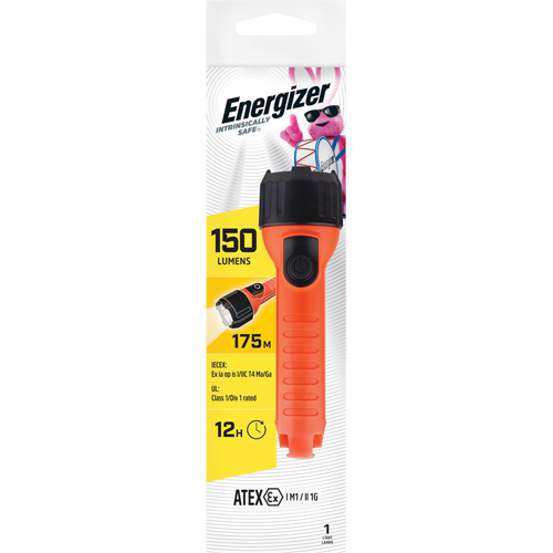 Intrinsically Safe&reg; Handheld Flashlight, LED, 150 Lumens, AA Batteries Equipex