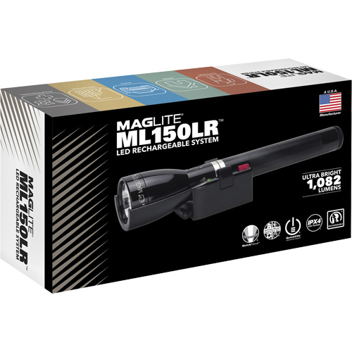 Lampe de poche &agrave; recharge rapide ML150LR(X), DEL, 1082 lumens, Piles Rechargeable Equipex