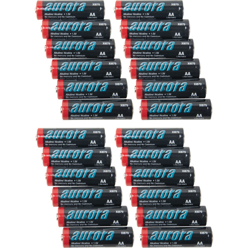 Alkaline Batteries, AA, 1.5 V Equipex
