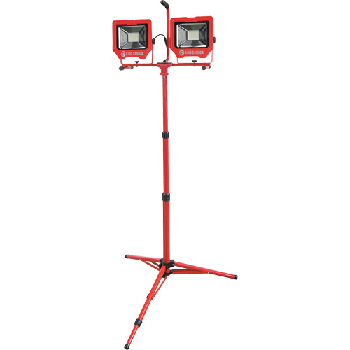 Twin Work Light with Tripod, LED, 72 W, 8000 Lumens, Aluminum Housing Equipex