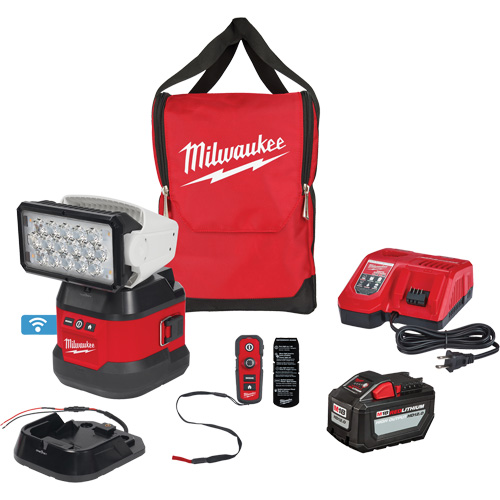 Utility Remote Control Search Light Kit, LED, 4250 Lumens Equipex