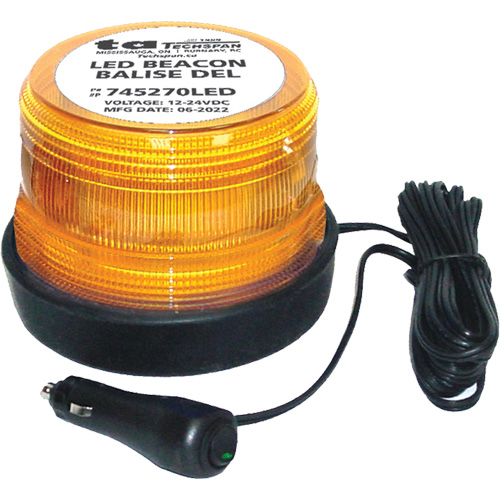 Lampe d'avertissement Junior &agrave; profil bas, Stroboscope, Ambr&eacute;e Equipex
