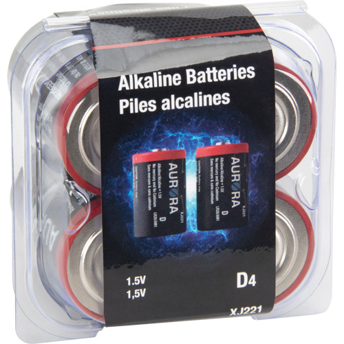 Industrial Alkaline Batteries, D, 1.5 V Equipex